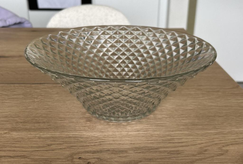 Grand plat en verre Vintage, Enlèvement ou Envoi