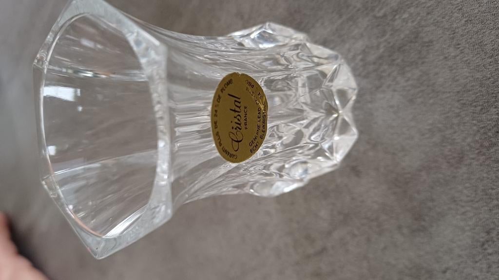 Petit vase en cristal hauteur 8 cm, Enlèvement ou Envoi, Comme neuf