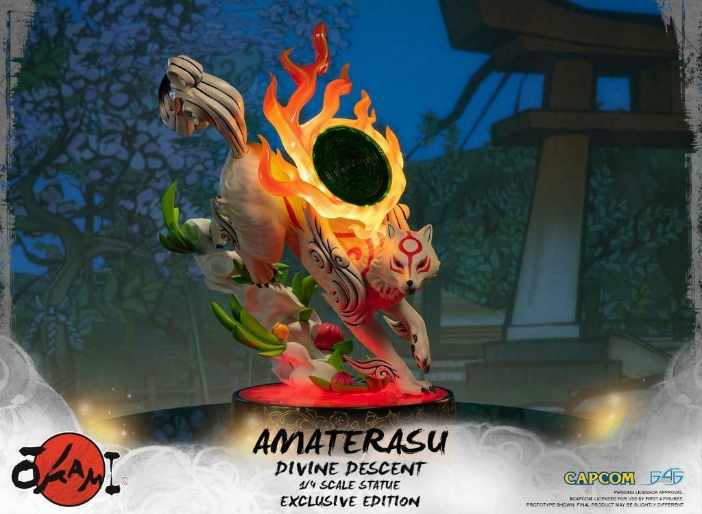 Okami - Amaterasu Divine Descent- Exclusive EDITION, Collections, Statues & Figurines, Enlèvement ou Envoi, Neuf, Fantasy