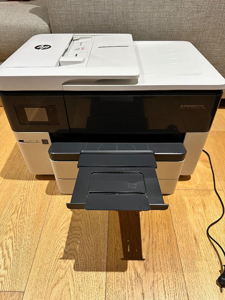 Printer HP Officejet Pro 7740, Computers en Software, Printers, Ophalen, Hp, Gebruikt, Inkjetprinter