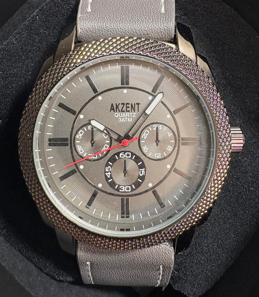 Montre Akzent pour homme - Quartz - 45 mm, Enlèvement ou Envoi, Comme neuf