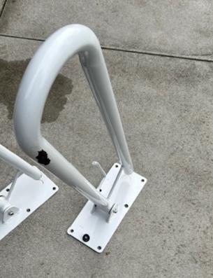 Toiletbeugel opklapbaar 76 cm, Wit, Ophalen of Verzenden, Gebruikt