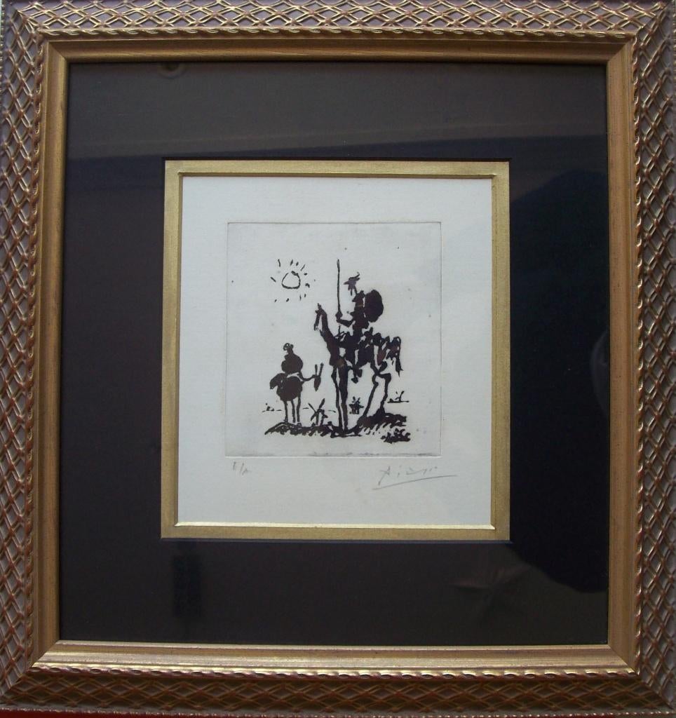"Don Quichote" - Pablo Picasso, Antiek en Kunst, Ophalen