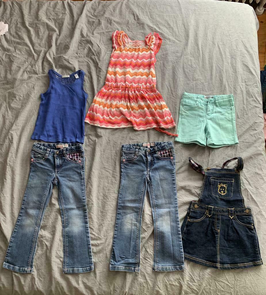 Lot de vêtements fille 3 & 5ans + housse de couette Hello Ki, Enlèvement ou Envoi, Utilisé, Autres tailles