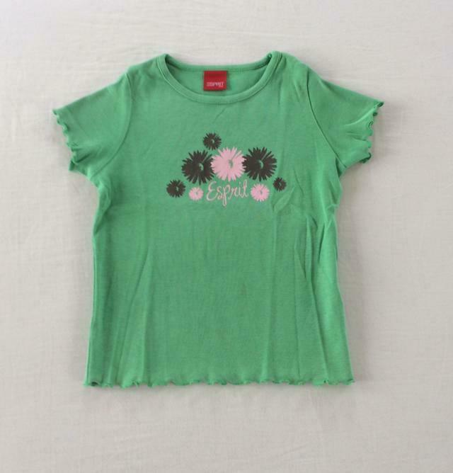 groen meisjes t-shirt Esprit 104 110 en 116 122, Gebruikt, Meisje, Ophalen of Verzenden, Esprit