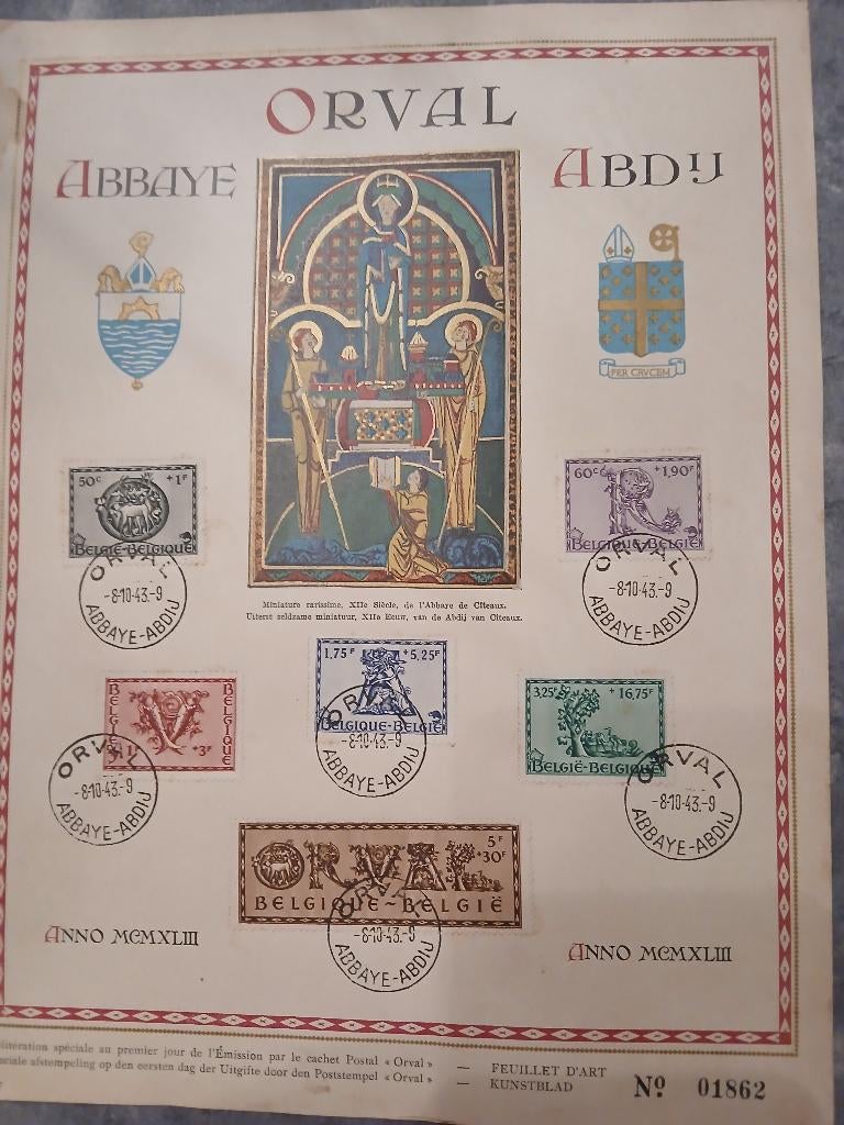 Timbres orval, Timbres & Monnaies, Enlèvement, Affranchi, Timbre-poste, Autre