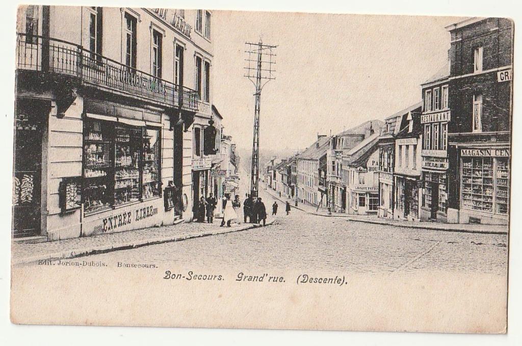 Bon-Secours Bonsecours Grand'Rue (descente) - magasins -, Envoi, Affranchie, Hainaut