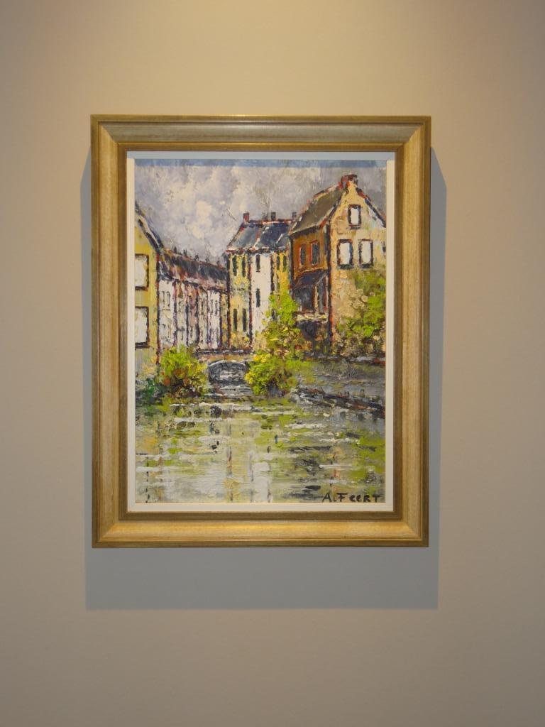 mooi schilderij van A. Feert, Antiquités & Art, Art | Peinture | Moderne, Enlèvement ou Envoi, Peinture à l'huile