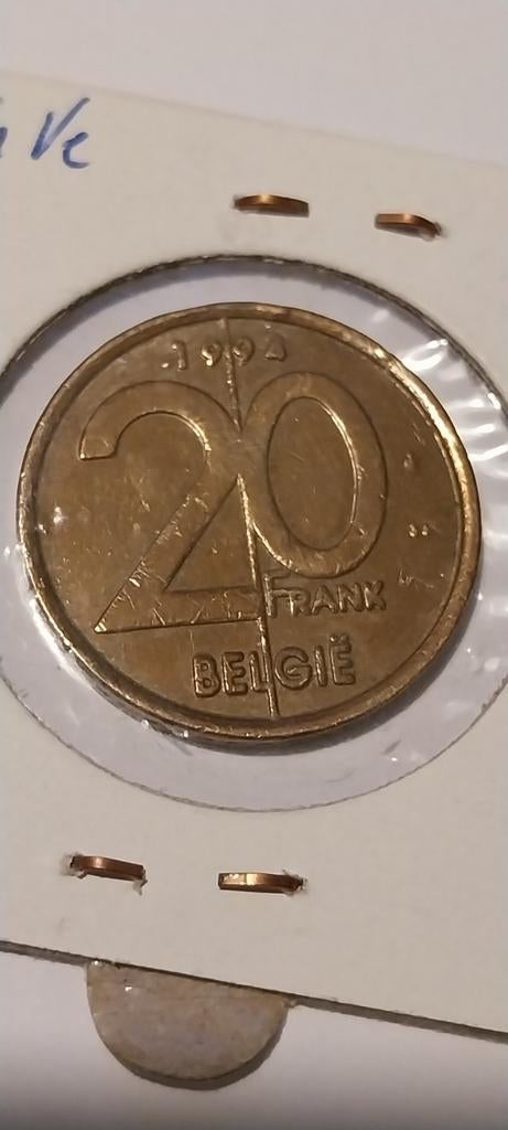 20 francs 1994 flamands, Envoi, Métal, Monnaie en vrac