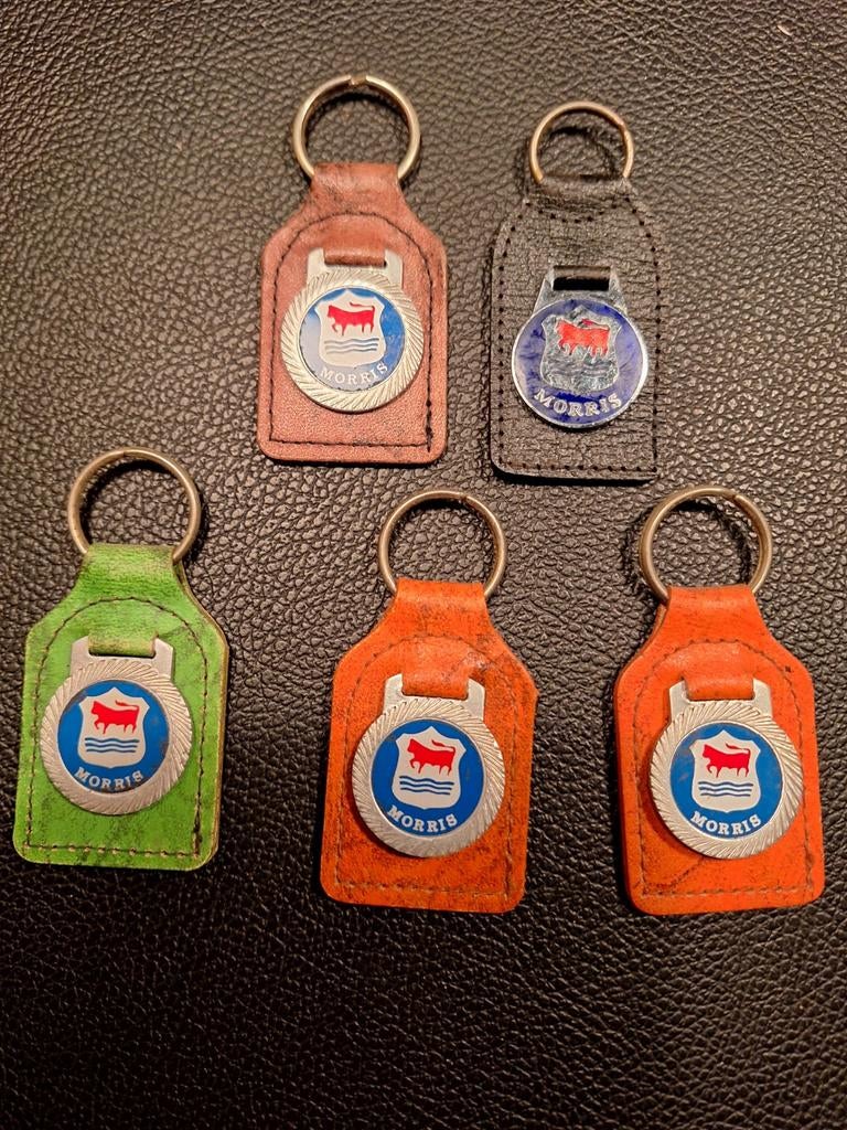 Vintage sleutelhangers Morris jaren '70, Ophalen of Verzenden