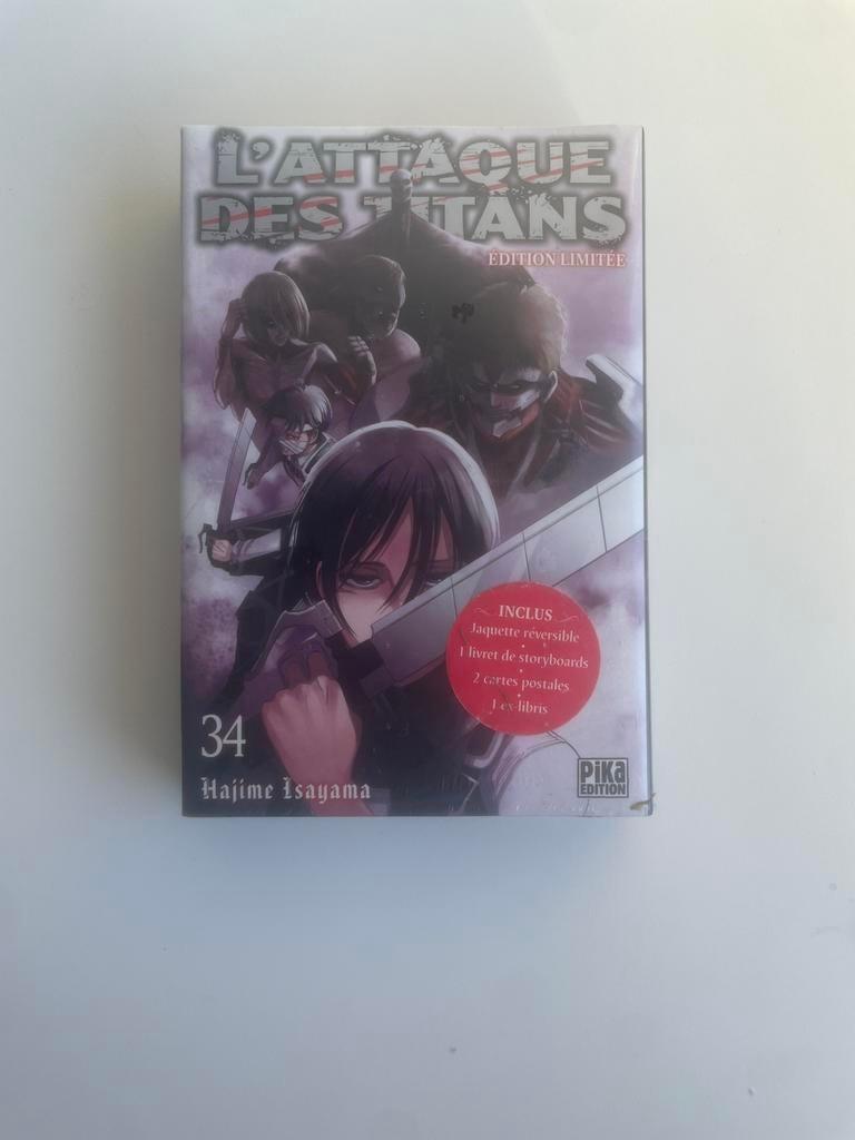 Manga SNK tome 34 collector sous blister, Livres, Comics, Enlèvement ou Envoi, Neuf, Europe