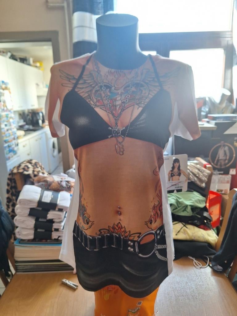 Boland,fotorealistisch t-shirt,maat M, Maat 38/40 (M), Boland, Wit, Nieuw