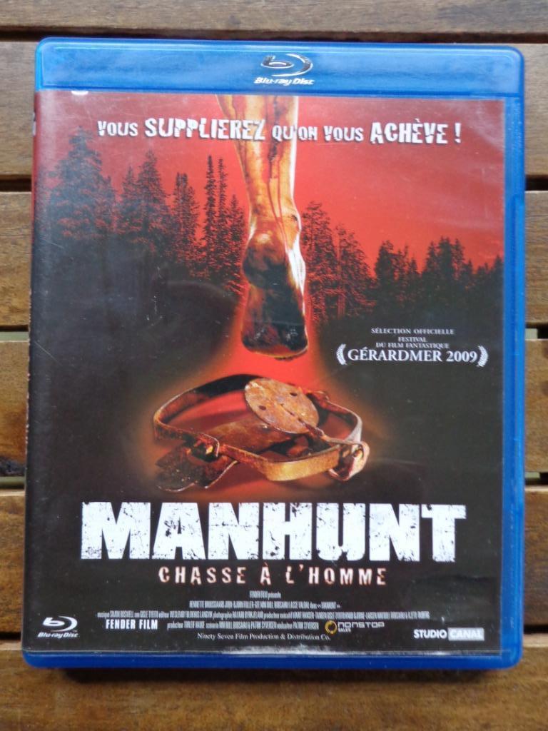 )))  Bluray  Manhunt  Chasse à l' Homme   (((, Enlèvement ou Envoi, Comme neuf, Horreur