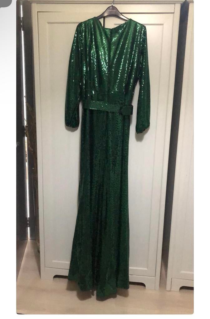 Nieuw avondjurk maat 48 met pailetten mag wg voor 90€, Enlèvement, Comme neuf