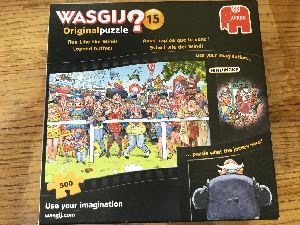 Puzzel Jumbo 500 stukjes Wasgij original 15, Ophalen of Verzenden, 500 t/m 1500 stukjes, Gebruikt, Legpuzzel