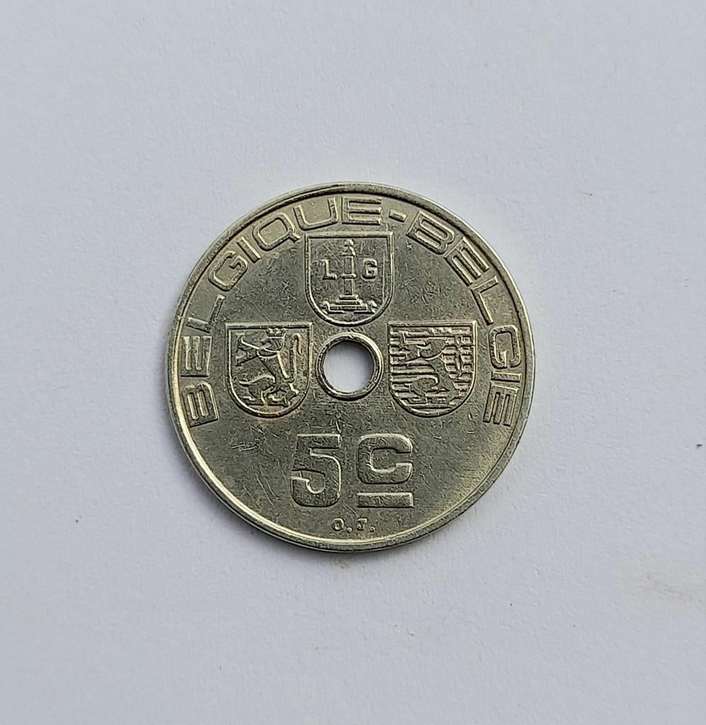 Belgique 5 cents 1938 FR/VL (772), Timbres & Monnaies, Enlèvement ou Envoi