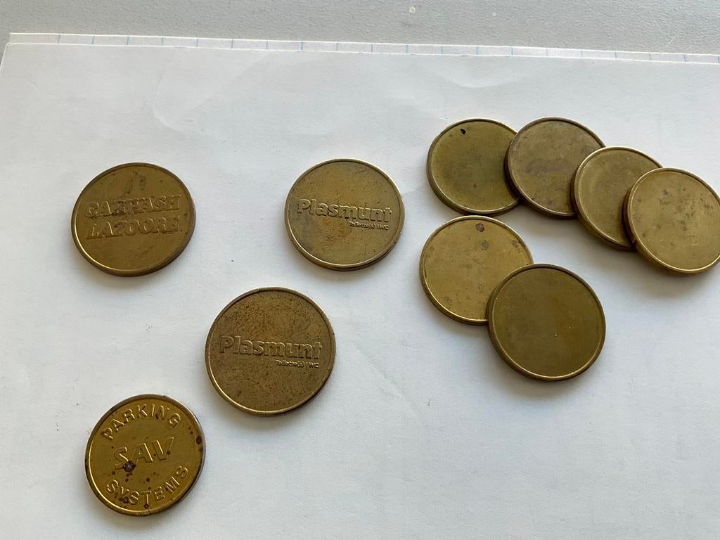 10 Carwash Parking token jetons, Ophalen of Verzenden