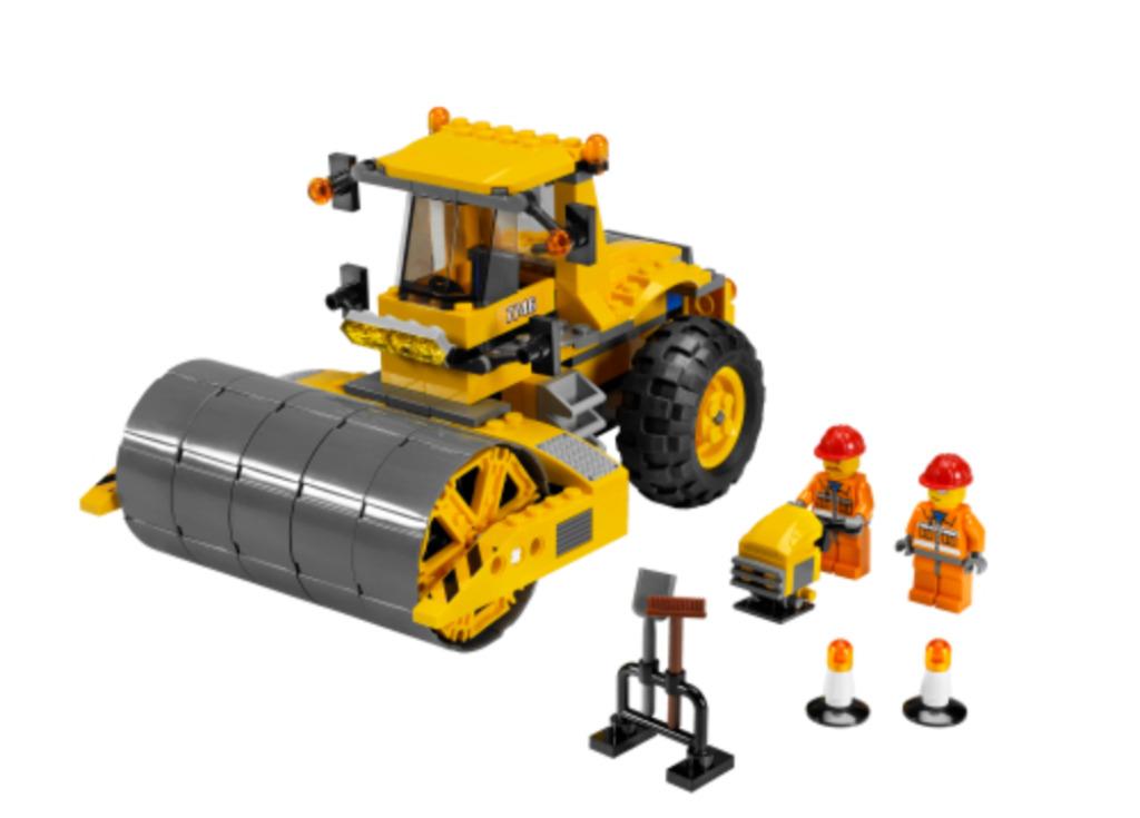 LEGO City Construction 7746 Single-drum Roller, Ophalen of Verzenden, Zo goed als nieuw, Complete set, Lego