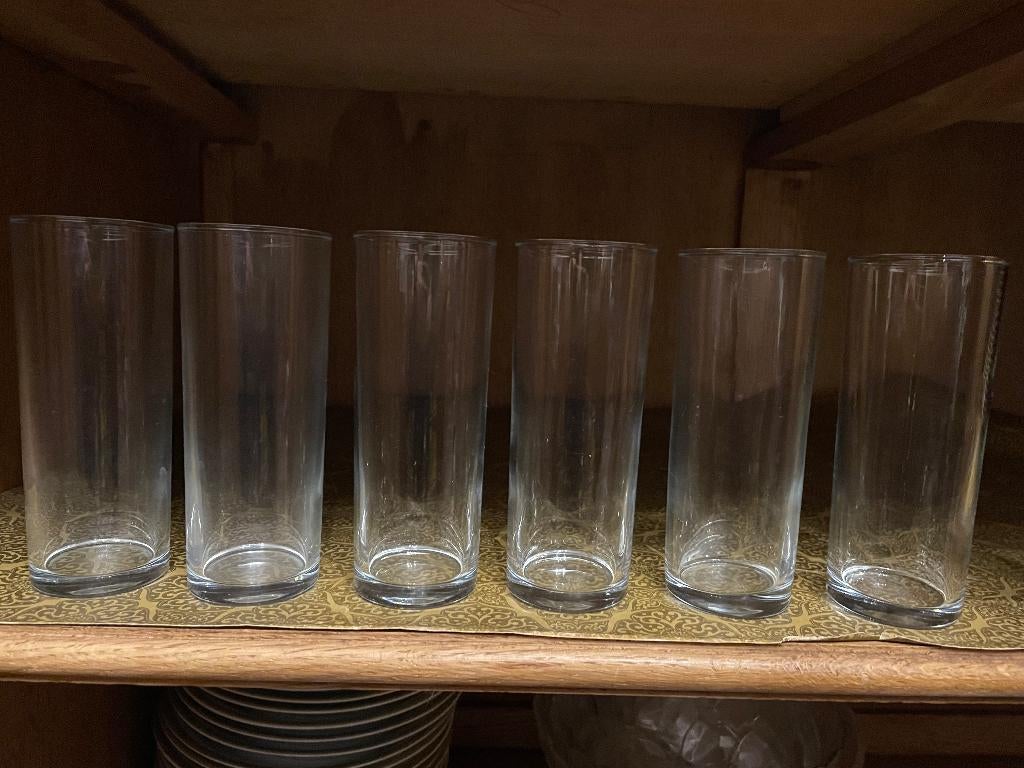 6 (5+1 gratis ) longdrink glazen cocktail, Collections, Verres & Petits Verres, Enlèvement