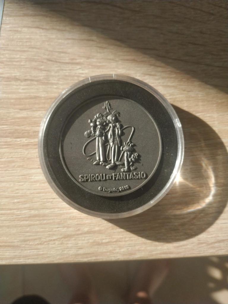 Franquin collectie medaille marsupilami Robbedoes en Fantas, Verzamelen, Ophalen of Verzenden, Nieuw, Overige typen