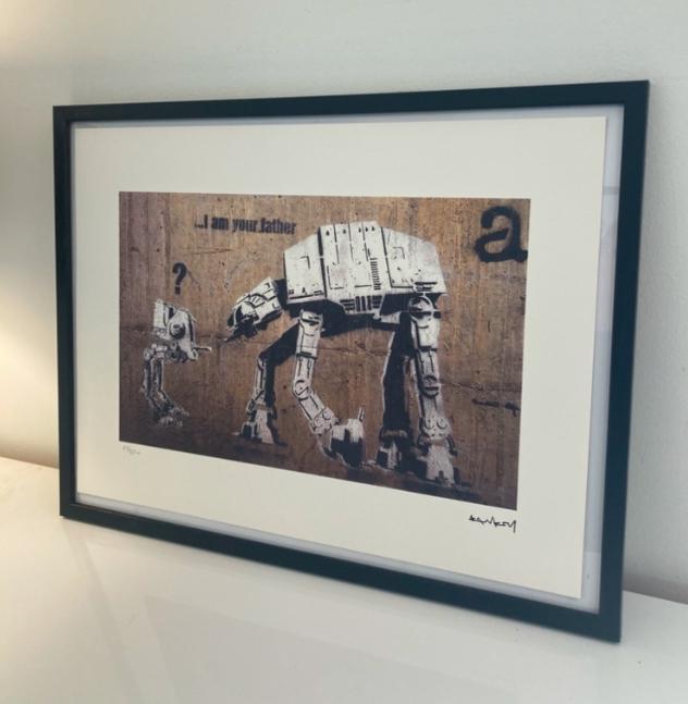 BANKSY : lithographie encadrée et numérotée à la main, Enlèvement ou Envoi