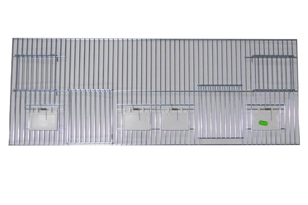 Front voor vogelkooi 80 x 30 cm 2 deuren 2 valdeuren 4 klep., Enlèvement ou Envoi, Neuf, Autres matériaux, Cage d'élevage