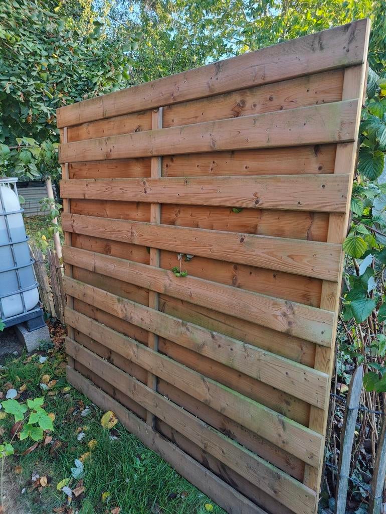 Tuinscherm, Ophalen, Gebruikt, Hout
