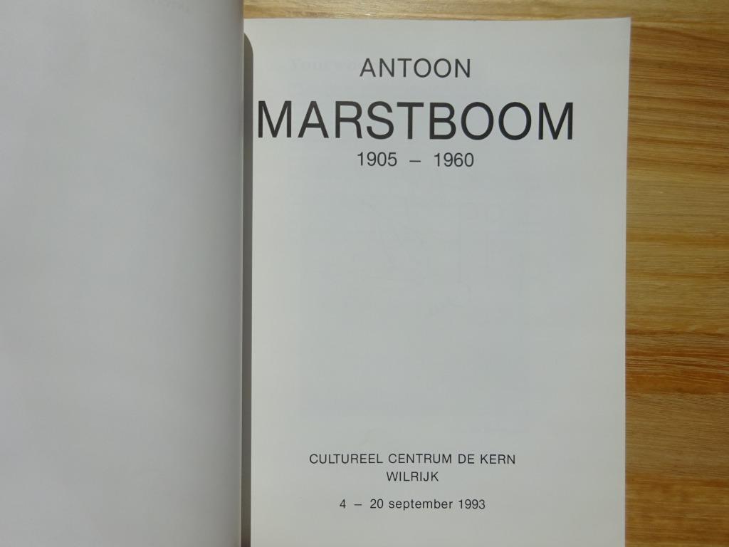 Antoon Marstboom, 1905-1960, CC De Kern Wilrijk, 1993, Ophalen of Verzenden, Zo goed als nieuw, Schilder- en Tekenkunst