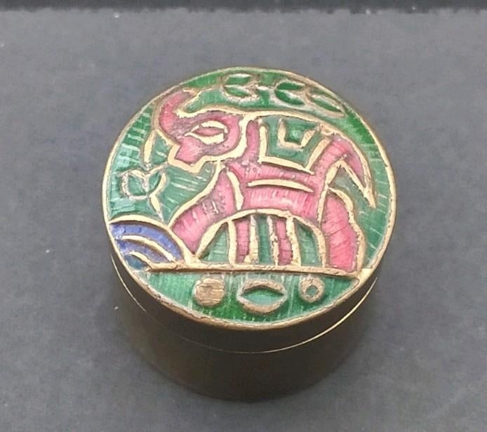 Vintage Pillendoosje of ringdoos, Ophalen of Verzenden, Zo goed als nieuw
