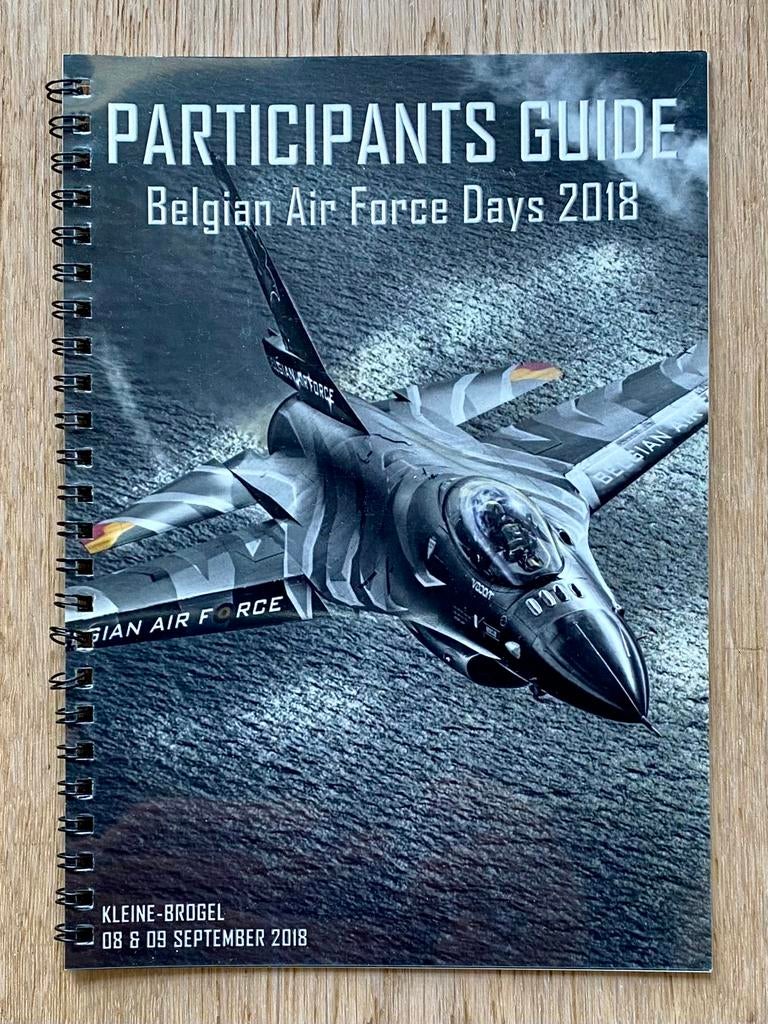 Boekje Belgian Air Force Days 2018 - Kleine Brogel, Verzamelen, Ophalen of Verzenden, Zo goed als nieuw, Boek of Tijdschrift