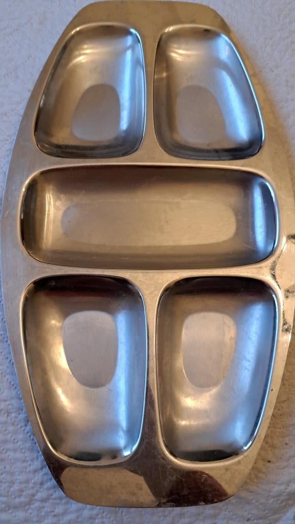Plat inox 5 emplacements, Enlèvement ou Envoi, Utilisé