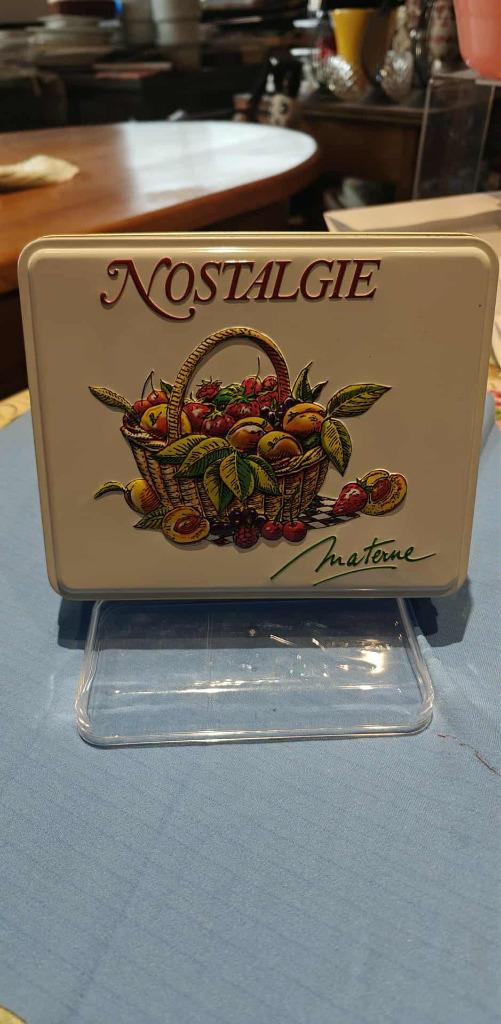 blikken doos Materne Nostalgie konfituur, Enlèvement ou Envoi, Comme neuf, Biscuits, Autres marques