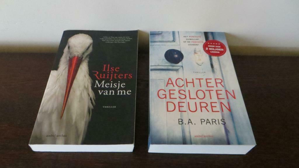 ACHTER GESLOTEN DEUREN / MEISJE VAN ME  2boeken / 1 prijs, Enlèvement ou Envoi, Comme neuf, Pays-Bas, B.A. PARIS en ILSE RUIJTERS