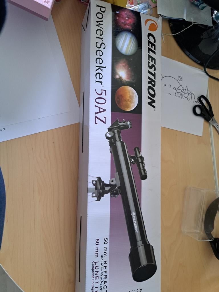 Celestron PowerSeeker 50AZ, Ophalen, Gebruikt, Minder dan 80 mm, Met statief