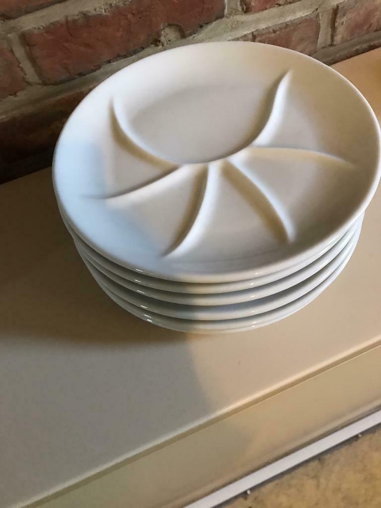 Porseleinen fondueborden, Assiettes(s), Comme neuf, Enlèvement, Autres styles