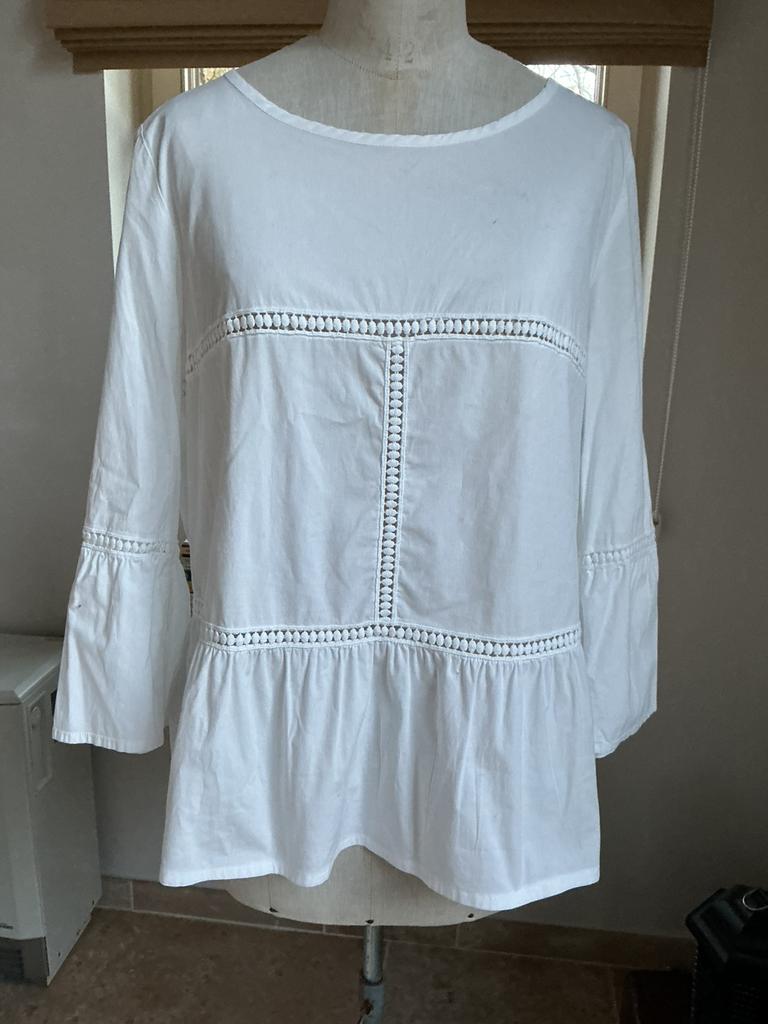 Bloes Xandres , maat 42, Kleding | Dames, Blouses en Tunieken, Ophalen of Verzenden, Zo goed als nieuw, Maat 42/44 (L), Wit