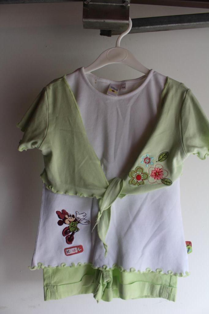 Short + t-shirt + bolero Minnie Mouse maat 110, Kinderen en Baby's, Kinderkleding | Maat 110, Disney, Gebruikt, Meisje, Ophalen of Verzenden