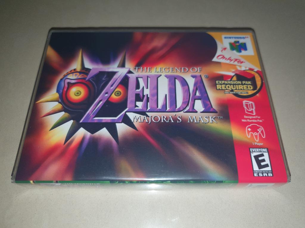 The Legend of Zelda Majora's Mask N64 Game Case (2), Consoles de jeu & Jeux vidéo, Envoi, Comme neuf