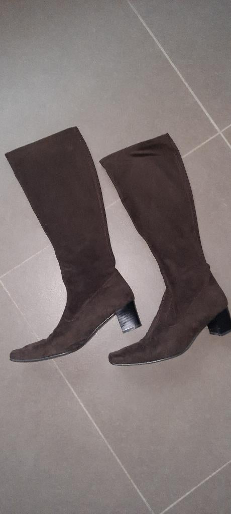 mooie laarsjes made in Italy maat 40, Bruin, Ophalen of Verzenden, Zo goed als nieuw, Hoge laarzen