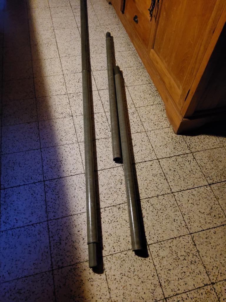 Mât d'antenne qualité militaire PVC ou Alu, Télécoms, Antennes & Mâts, Utilisé, Mât, Enlèvement