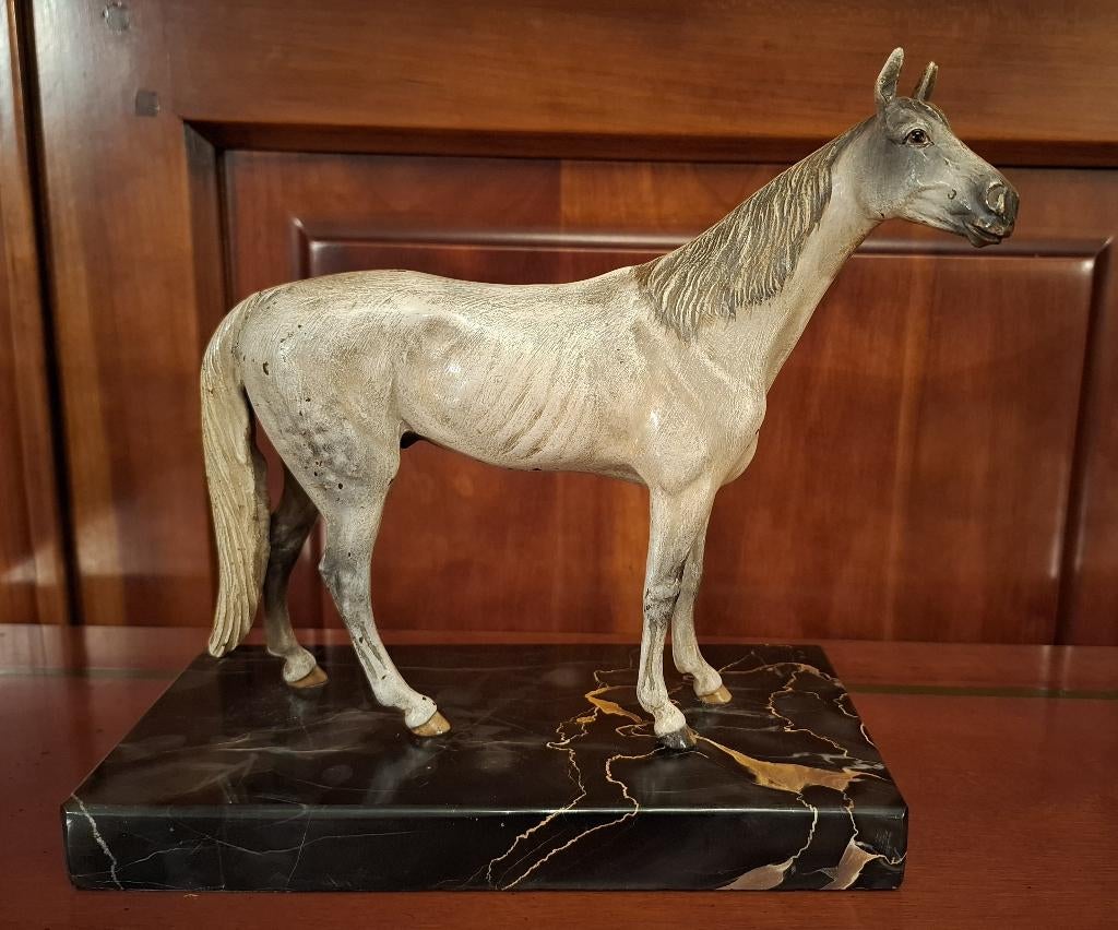 Bronzen sculptuur „HET PAARD”, 20 cm hoog, BE., Antiek en Kunst, Ophalen, Brons