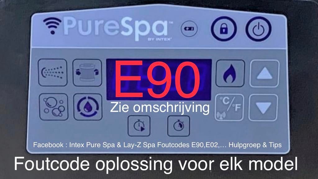 Intex pure spa foutcode E90 oplossing & montage/tips video, Neuf, Enlèvement ou Envoi, Encastré, Gonflable