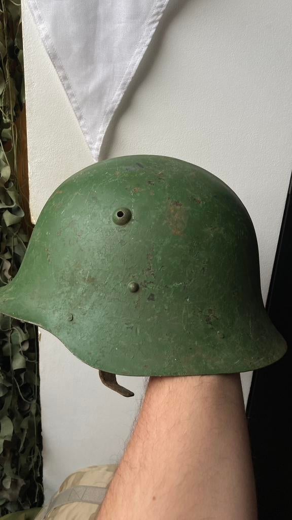 casque bulgare M36 ww2 complet, Collections, Enlèvement ou Envoi