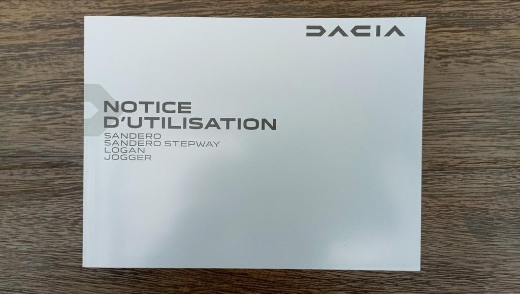 Notice d'utilisation Dacia Sandero/Stepway/Logan/Jogger 2022, Ophalen of Verzenden