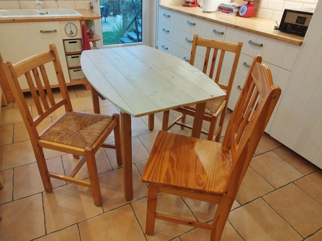 table et chaise de cuisine, Enlèvement, Comme neuf