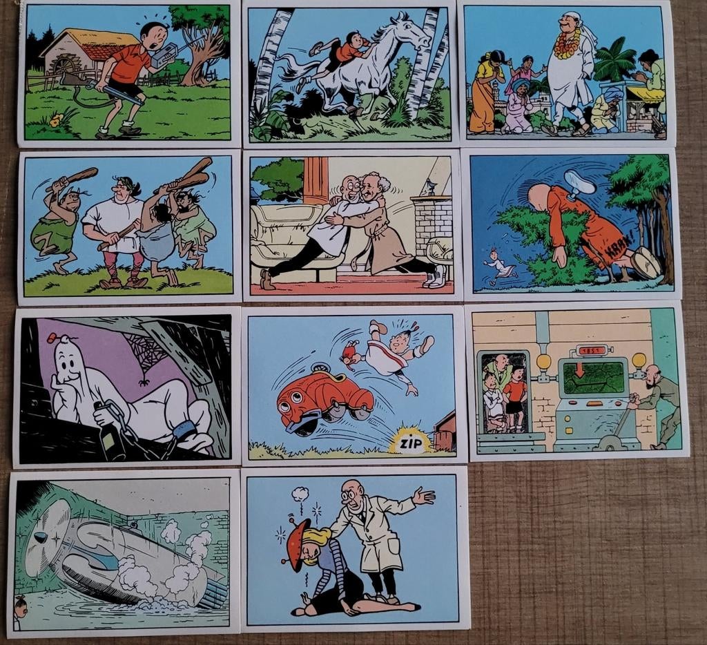 11 stickers: Suske en Wiske (1995), Enlèvement ou Envoi, Comme neuf, Bande dessinée ou Dessin animé