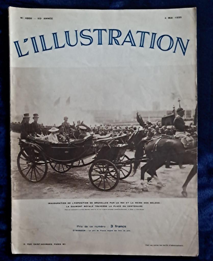 Inauguration de l'exposition de bruxelles en 1935, Enlèvement ou Envoi