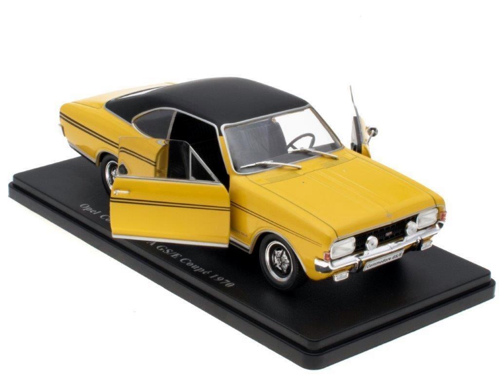 Opel Commodore A GS/E Coupé 1970, jaune (1:24), Enlèvement ou Envoi, Comme neuf, Voiture, Autres marques