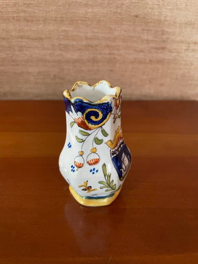 Vase de collection Desvres – Faïence polychrome XIXe/XXe, Antiquités & Art, Enlèvement