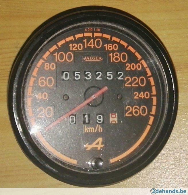 Herstel Km teller VDO Alpina Jaeger instrument, Gebruikt, Renault